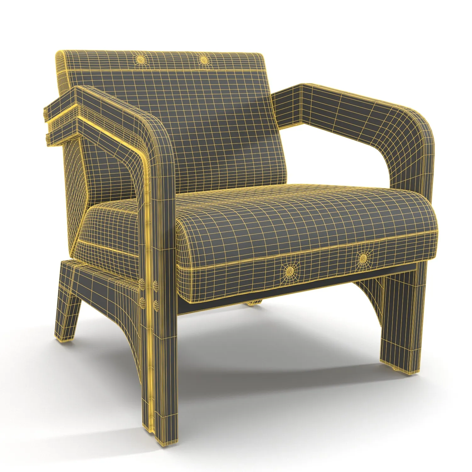 Eluney Lounge Chair PBR 3D Model_07